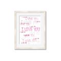 Picture of I love you  _GroupedProduct_Rectangle_Portrait_Mini_ _GroupedProduct_Rectangle_Portrait_Framed_Matted_
