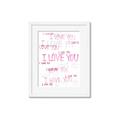 Picture of I love you  _GroupedProduct_Rectangle_Portrait_Mini_ _GroupedProduct_Rectangle_Portrait_Framed_Matted_