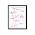 Picture of I love you  _GroupedProduct_Rectangle_Portrait_Mini_ _GroupedProduct_Rectangle_Portrait_Framed_Matted_