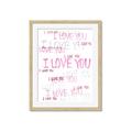 Picture of I love you  _GroupedProduct_Rectangle_Portrait_Mini_ _GroupedProduct_Rectangle_Portrait_Framed_Matted_