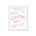 Picture of I love you  _GroupedProduct_Rectangle_Portrait_Mini_ _GroupedProduct_Rectangle_Portrait_Framed_Matted_