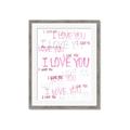 Picture of I love you  _GroupedProduct_Rectangle_Portrait_Mini_ _GroupedProduct_Rectangle_Portrait_Framed_Matted_