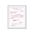 Picture of I love you  _GroupedProduct_Rectangle_Portrait_Mini_ _GroupedProduct_Rectangle_Portrait_Framed_Matted_
