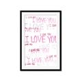 Picture of I love you  _GroupedProduct_Rectangle_Portrait_Mini_ _GroupedProduct_Rectangle_Portrait_Framed_Matted_