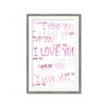 Picture of I love you  _GroupedProduct_Rectangle_Portrait_Mini_ _GroupedProduct_Rectangle_Portrait_Framed_Matted_