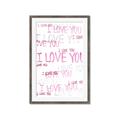 Picture of I love you  _GroupedProduct_Rectangle_Portrait_Mini_ _GroupedProduct_Rectangle_Portrait_Framed_Matted_