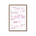 Picture of I love you  _GroupedProduct_Rectangle_Portrait_Mini_ _GroupedProduct_Rectangle_Portrait_Framed_Matted_