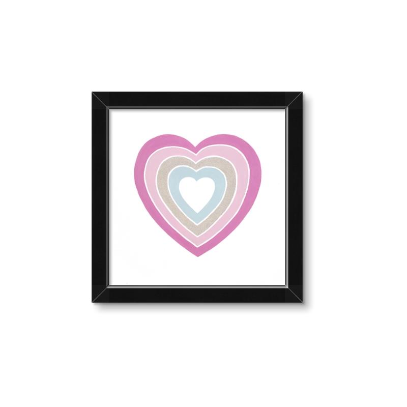 Picture of Heart Rainbow II _GroupedProduct_Square_Mini_ _GroupedProduct_Square_Framed_Matted_