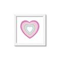 Picture of Heart Rainbow II _GroupedProduct_Square_Mini_ _GroupedProduct_Square_Framed_Matted_