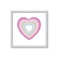 Picture of Heart Rainbow II _GroupedProduct_Square_Mini_ _GroupedProduct_Square_Framed_Matted_