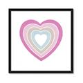 Picture of Heart Rainbow II _GroupedProduct_Square_Mini_ _GroupedProduct_Square_Framed_Matted_