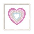 Picture of Heart Rainbow II _GroupedProduct_Square_Mini_ _GroupedProduct_Square_Framed_Matted_