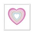 Picture of Heart Rainbow II _GroupedProduct_Square_Mini_ _GroupedProduct_Square_Framed_Matted_
