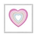 Picture of Heart Rainbow II _GroupedProduct_Square_Mini_ _GroupedProduct_Square_Framed_Matted_