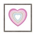 Picture of Heart Rainbow II _GroupedProduct_Square_Mini_ _GroupedProduct_Square_Framed_Matted_