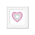 Picture of Heart Rainbow II _GroupedProduct_Square_Mini_ _GroupedProduct_Square_Framed_Matted_