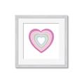 Picture of Heart Rainbow II _GroupedProduct_Square_Mini_ _GroupedProduct_Square_Framed_Matted_