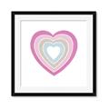 Picture of Heart Rainbow II _GroupedProduct_Square_Mini_ _GroupedProduct_Square_Framed_Matted_
