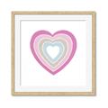 Picture of Heart Rainbow II _GroupedProduct_Square_Mini_ _GroupedProduct_Square_Framed_Matted_