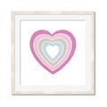 Picture of Heart Rainbow II _GroupedProduct_Square_Mini_ _GroupedProduct_Square_Framed_Matted_