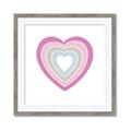 Picture of Heart Rainbow II _GroupedProduct_Square_Mini_ _GroupedProduct_Square_Framed_Matted_