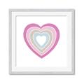 Picture of Heart Rainbow II _GroupedProduct_Square_Mini_ _GroupedProduct_Square_Framed_Matted_