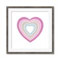 Picture of Heart Rainbow II _GroupedProduct_Square_Mini_ _GroupedProduct_Square_Framed_Matted_