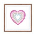 Picture of Heart Rainbow II _GroupedProduct_Square_Mini_ _GroupedProduct_Square_Framed_Matted_