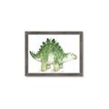 Picture of Bright Green Dino _GroupedProduct_Rectangle_Landscape_Mini_ _GroupedProduct_Rectangle_Landscape_Framed_Matted_