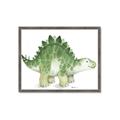 Picture of Bright Green Dino _GroupedProduct_Rectangle_Landscape_Mini_ _GroupedProduct_Rectangle_Landscape_Framed_Matted_