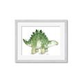Picture of Bright Green Dino _GroupedProduct_Rectangle_Landscape_Mini_ _GroupedProduct_Rectangle_Landscape_Framed_Matted_