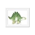 Picture of Bright Green Dino _GroupedProduct_Rectangle_Landscape_Mini_ _GroupedProduct_Rectangle_Landscape_Framed_Matted_