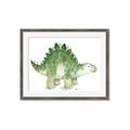 Picture of Bright Green Dino _GroupedProduct_Rectangle_Landscape_Mini_ _GroupedProduct_Rectangle_Landscape_Framed_Matted_