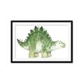 Picture of Bright Green Dino _GroupedProduct_Rectangle_Landscape_Mini_ _GroupedProduct_Rectangle_Landscape_Framed_Matted_