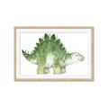 Picture of Bright Green Dino _GroupedProduct_Rectangle_Landscape_Mini_ _GroupedProduct_Rectangle_Landscape_Framed_Matted_