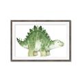 Picture of Bright Green Dino _GroupedProduct_Rectangle_Landscape_Mini_ _GroupedProduct_Rectangle_Landscape_Framed_Matted_