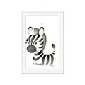 Picture of Nursery Zebra _GroupedProduct_Rectangle_Portrait_Mini_ _GroupedProduct_Rectangle_Portrait_Framed_Matted_