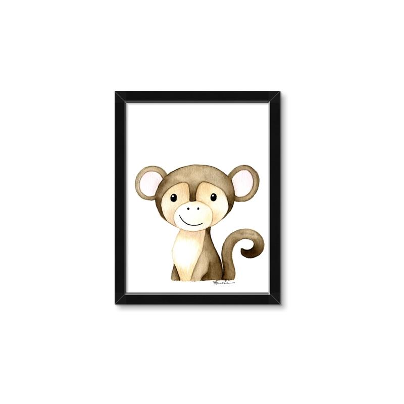 Picture of Nursery Monkey _GroupedProduct_Rectangle_Portrait_Mini_ _GroupedProduct_Rectangle_Portrait_Framed_Matted_