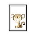 Picture of Nursery Monkey _GroupedProduct_Rectangle_Portrait_Mini_ _GroupedProduct_Rectangle_Portrait_Framed_Matted_