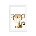 Picture of Nursery Monkey _GroupedProduct_Rectangle_Portrait_Mini_ _GroupedProduct_Rectangle_Portrait_Framed_Matted_