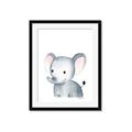 Picture of Nursery Elephant _GroupedProduct_Rectangle_Portrait_Mini_ _GroupedProduct_Rectangle_Portrait_Framed_Matted_