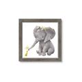 Picture of Baby Elephant with Duck  _GroupedProduct_Square_Mini_ _GroupedProduct_Square_Framed_Matted_
