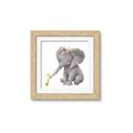 Picture of Baby Elephant with Duck  _GroupedProduct_Square_Mini_ _GroupedProduct_Square_Framed_Matted_