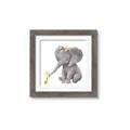 Picture of Baby Elephant with Duck  _GroupedProduct_Square_Mini_ _GroupedProduct_Square_Framed_Matted_