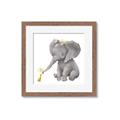 Picture of Baby Elephant with Duck  _GroupedProduct_Square_Mini_ _GroupedProduct_Square_Framed_Matted_