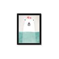 Picture of Water Polar Bear _GroupedProduct_Rectangle_Portrait_Mini_ _GroupedProduct_Rectangle_Portrait_Framed_Matted_