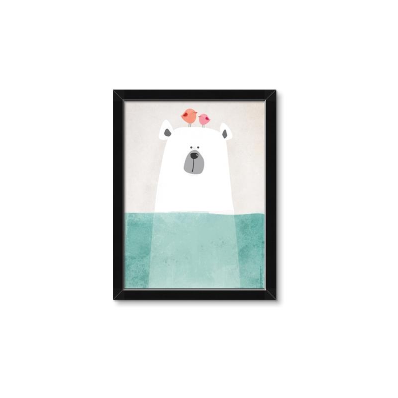 Picture of Water Polar Bear _GroupedProduct_Rectangle_Portrait_Mini_ _GroupedProduct_Rectangle_Portrait_Framed_Matted_