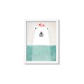 Picture of Water Polar Bear _GroupedProduct_Rectangle_Portrait_Mini_ _GroupedProduct_Rectangle_Portrait_Framed_Matted_