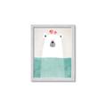 Picture of Water Polar Bear _GroupedProduct_Rectangle_Portrait_Mini_ _GroupedProduct_Rectangle_Portrait_Framed_Matted_