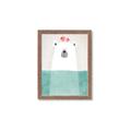 Picture of Water Polar Bear _GroupedProduct_Rectangle_Portrait_Mini_ _GroupedProduct_Rectangle_Portrait_Framed_Matted_